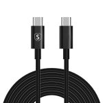 SiGN Snabbladdningskabel USB-C till USB-C 60W, 3A, PD, 3m - Svart