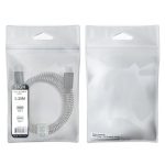 SiGN Skin USB-C till USB-C Kabel 2.1A, 0.25m - Svart/Vit - Bild 3