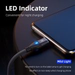 SiGN Magnetkabel 3-i-1 USB-C, Lightning, Micro-USB 2.4A, 1 m - Svart - Bild 12