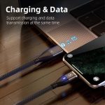 SiGN Magnetkabel 3-i-1 USB-C, Lightning, Micro-USB 2.4A, 1 m - Svart - Bild 7