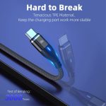 SiGN Magnetkabel 3-i-1 USB-C, Lightning, Micro-USB 2.4A, 1 m - Svart - Bild 10