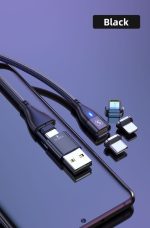 SiGN Magnetkabel 3-i-1 USB-C, Lightning, Micro-USB 2.4A, 1 m - Svart - Bild 15