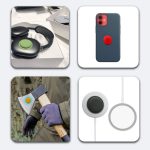 SiGN Apple AirTag Sticker Mount Silikonskal - Svart - Bild 5