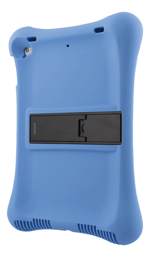 SiGN Silikonskal med Stativ för 10.2-10.5" iPad Surfplattor - Blå