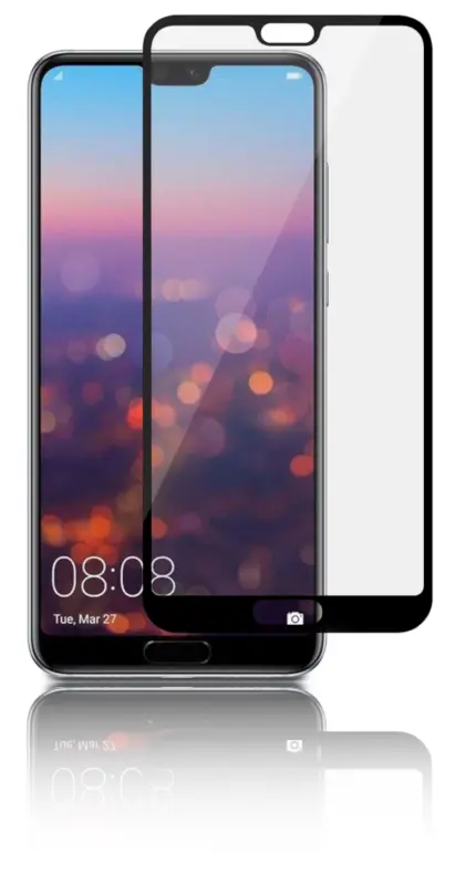 SiGN Heltäckande Skärmskydd i Härdat Glas för Huawei P20 Pro - Svart