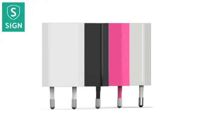 SiGN Väggladdare för iPhone, Android m.fl. 1A - Vit