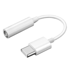 SiGN USB-C till 3.5mm AUX Adapter – Vit