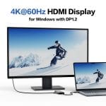 SiGN 6-i-1 HUB USB-C till USB-A / USB-C 100W / HDMI / RJ45 - Grå - Bild 5