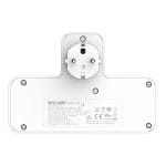SiGN 20W Grenuttag med LED-nattlampa, 2-vägs/2 xUSB-A/1x USB-C - Vit - Bild 8