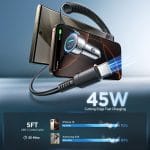 SiGN 90W 3-i-1 Snabb Billaddare med USB-C Kabel - Bild 4