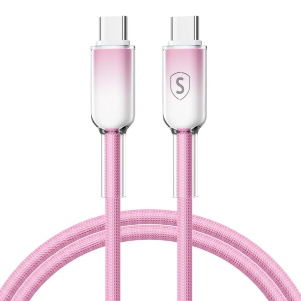 SiGN Dynamic Series USB-C till USB-C Kabel 60W, 1m – Rosa