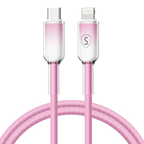 SiGN Dynamic Series USB-C till Lightning Kabel 2.4 A, 1m – Rosa