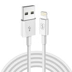 SiGN USB till Lightning Kabel 2.1A, 2m - Vit
