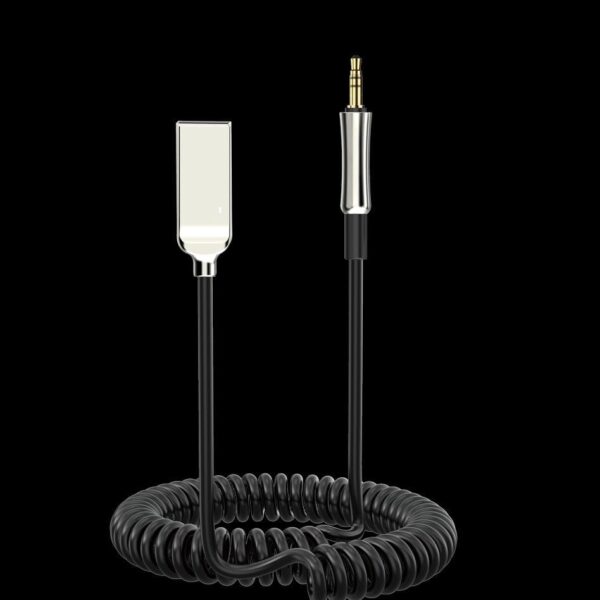 SiGN Bluetooth Bilmottagare Aux med Mikrofon 1m