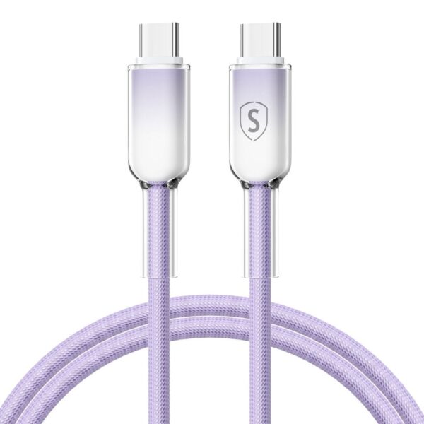 SiGN Dynamic Series USB-C till USB-C Kabel 60W, 1m – Lila