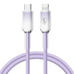 SiGN Dynamic Series USB-C till Lightning Kabel 2.4 A, 1m – Lila