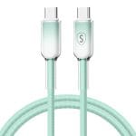 SiGN Dynamic Series USB-C till USB-C Kabel 60W, 1m – Grön