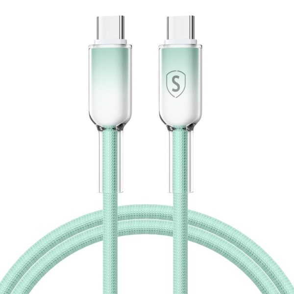 SiGN Dynamic Series USB-C till USB-C Kabel 60W, 1m – Grön