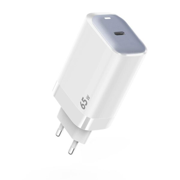 SiGN 65W Laddare, USB-C PD, Snabbladdning, MacBook Air, iPhone m.fl. - Vit