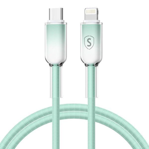 SiGN Dynamic Series USB-C till Lightning Kabel 2.4 A, 1m – Grön
