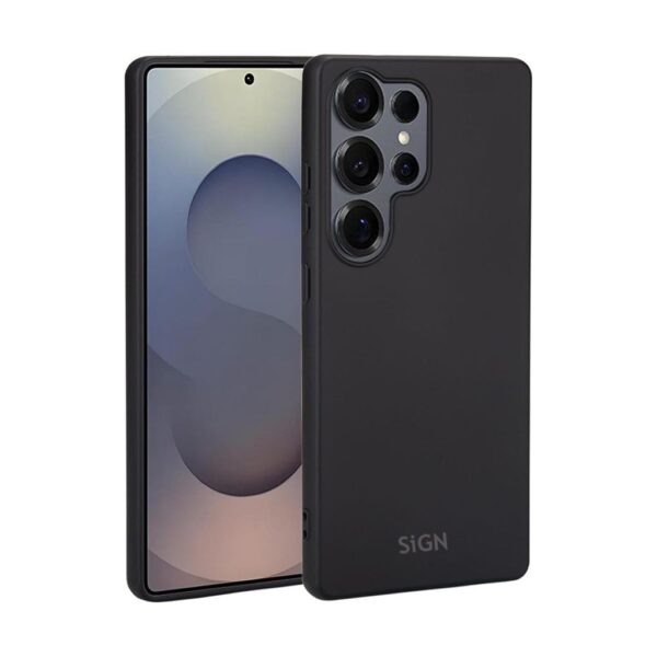 SiGN Liquid Silicone skal till Samsung Galaxy S25 Ultra - Svart