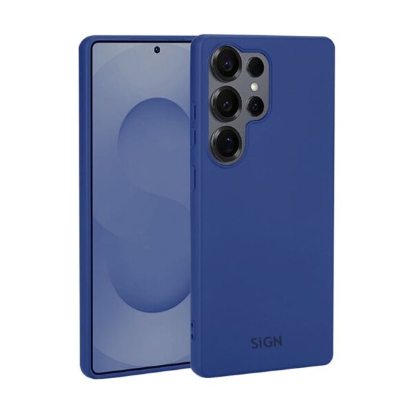 SiGN Liquid Silicone skal till Samsung Galaxy S25 Ultra - Blå