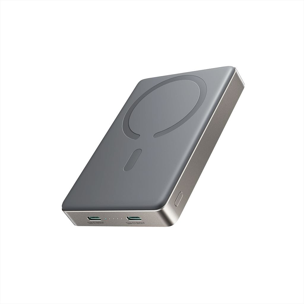 SiGN Ultratunn Magnetisk Powerbank 10000mAh, 22.5W – Titan
