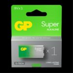 GP Super Alkaline 9V brandvarnarbatteri, 1604A/6LF22, 1-pack - Bild 2