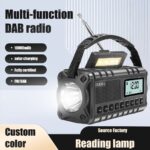 SiGN Nödradio DAB+/FM med handvev/batteri/solceller/USB-ström – svart - Bild 6