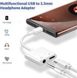 SiGN USB-C till 3.5mm AUX Adapter, 3A - Ladda & Lyssna - Vit - Bild 9