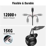 SiGN USB-C Kabel 1.2m 2.1A – Snabbladdning för Samsung Galaxy – Svart - Bild 4