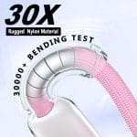 SiGN Dynamic Series USB-C till Lightning Kabel 2.4 A, 1m – Rosa - Bild 5