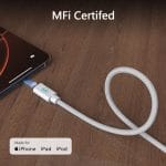 SiGN USB-C till Lightning-kabel 1m, MFi, 27W – Vit - Bild 2