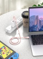 Sign USB-C till USB-C-kabel 60W, 1m - Rosa - Bild 3