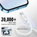 SiGN USB till Lightning Kabel 2.1A, 2m - Vit - Bild 4