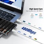 SiGN USB-C till Lightning Kabel 2.1A, 2m - Vit - Bild 13