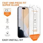 SiGN Skärmskydd iPhone 17 Pro – EZ Apply med dammfri applikator - Bild 6