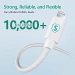 SiGN USB-C till Lightning-kabel 1m, MFi, 27W – Vit - Bild 3