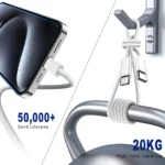 SiGN USB-C till USB-C-kabel, 60W/3A, 2m - Vit - Bild 6