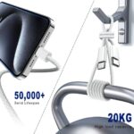 SiGN USB-C till USB-C-kabel, 60W/3A, 1m - Vit - Bild 6