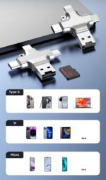 SiGN Micro SD Minneskortläsare för mobil USB-C/USB-A/Micro USB/Lightning - Bild 7