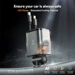 SiGN 4-i-1 billaddare 45W med utdragbara USB-C/Lightning-kablar – svart - Bild 7