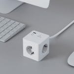 SiGN PowerCombo Cube Väggladdare 3680w, 2x USB-C, 1x USB-A, 3x AC, 16A - 20W, Vit - Bild 6