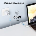 SiGN 65W Laddare, USB-C PD, Snabbladdning, MacBook Air, iPhone m.fl. - Vit - Bild 6