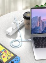 SiGN USB-C till USB-C-kabel 60W, 1m - Blå - Bild 5