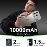 SiGN ultratunn magnetisk powerbank 10000mAh, 22.5W – titan - Bild 4