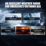 SiGN Nödradio DAB+/FM med handvev/batteri/solceller/USB-ström – svart - Bild 9