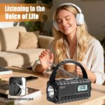 SiGN Nödradio DAB+/FM med handvev/batteri/solceller/USB-ström – svart - Bild 14