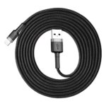 Baseus Kevlar USB-kabel med Lightning 2A, 1 m - Grå/Svart - Bild 2