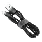 Baseus Kevlar USB-kabel med Lightning 2A, 1 m - Grå/Svart - Bild 4